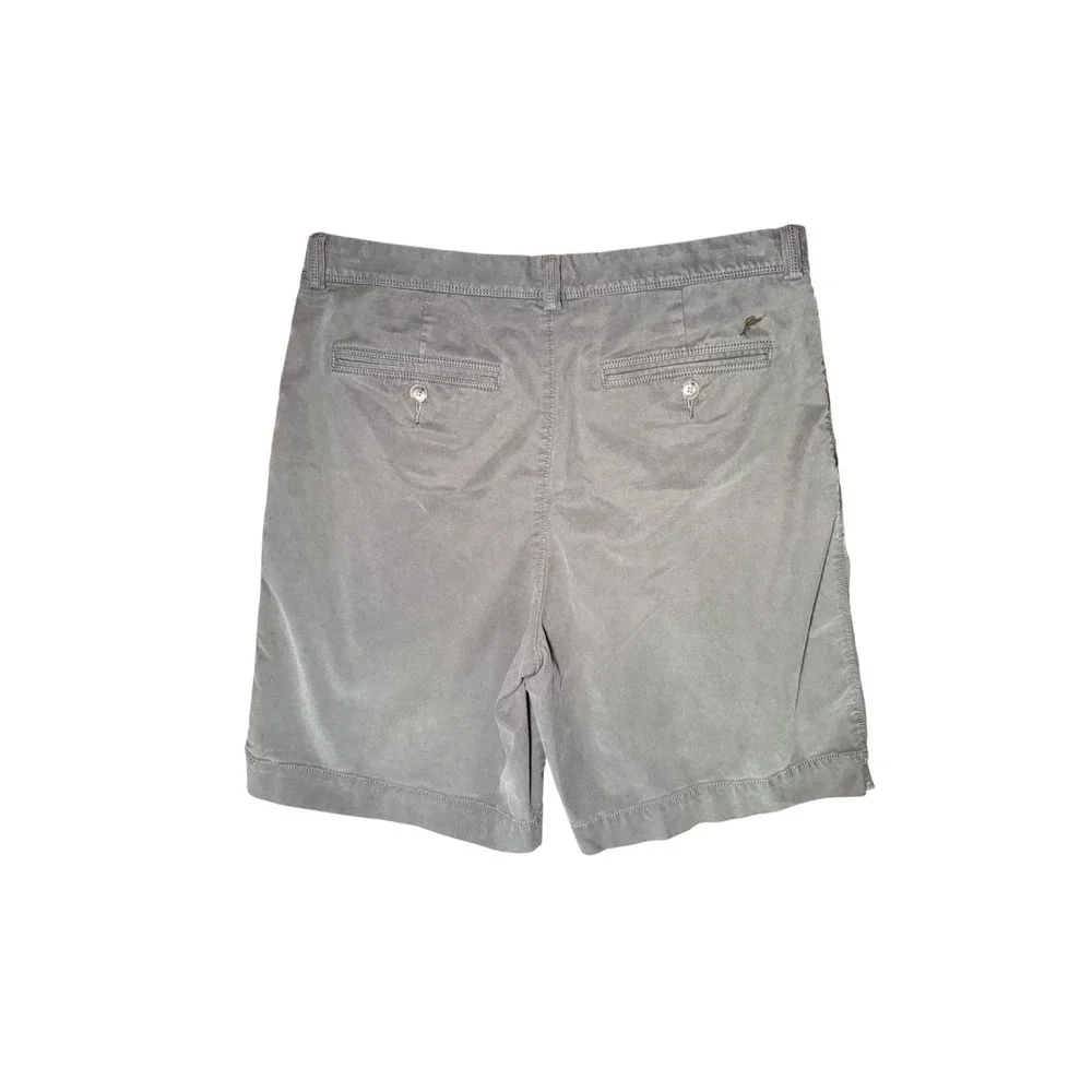 Tommy Bahama Olive Green Chino Shorts Men Size 34 Stretch